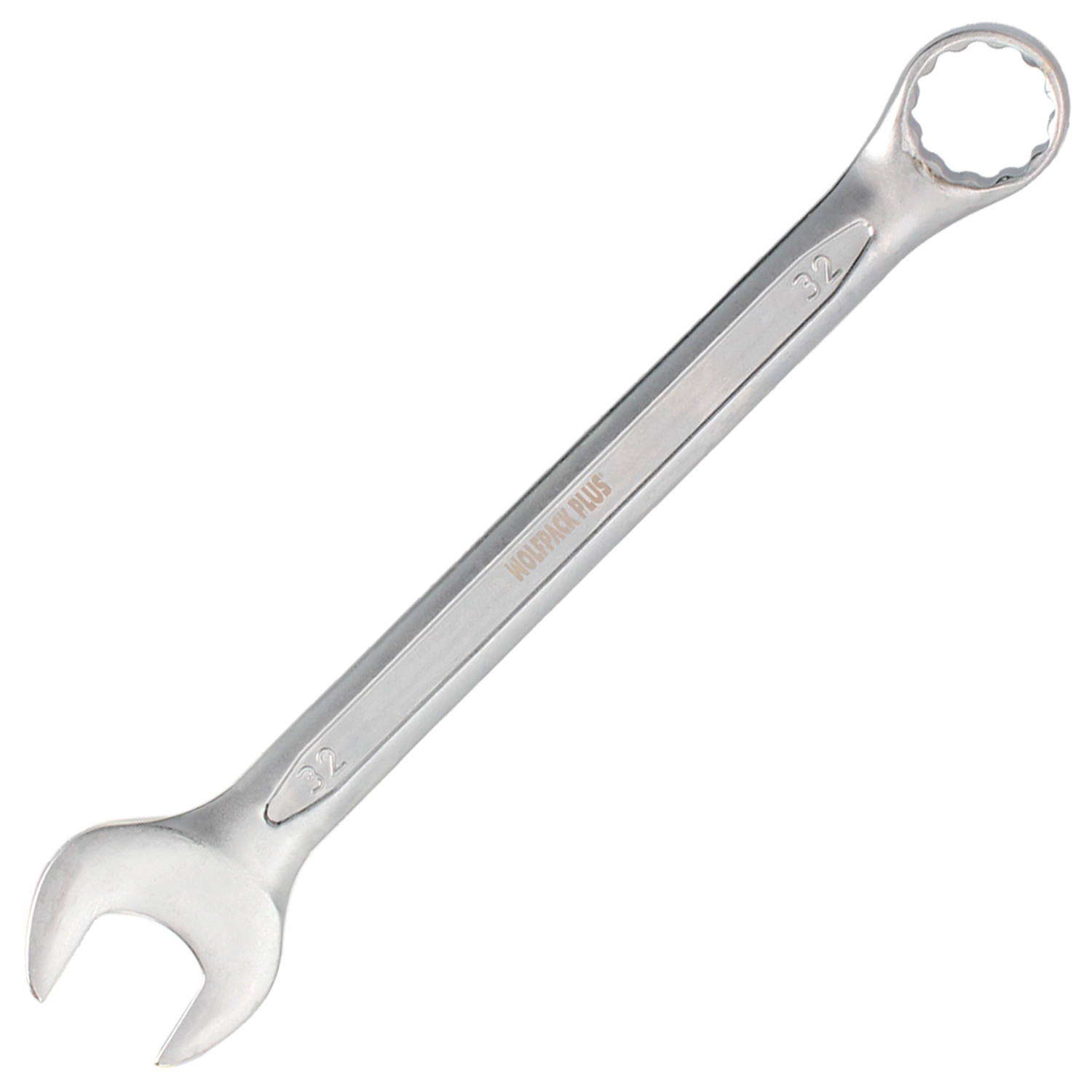 Llave Combinada Plus 32x32 Acero Cromo Vanadio DIN 3113, Llave Doble Boca, Llave Fija, Llave Estrella