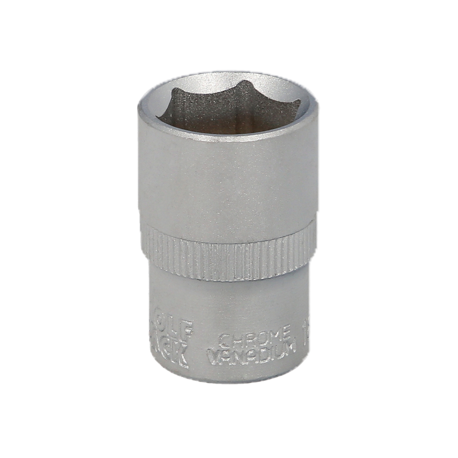 Llave Vaso 1/2 Hexagonal 18 mm, Perfil de 6 caras, Acero Cromo Vanadio, Aristas Redondas