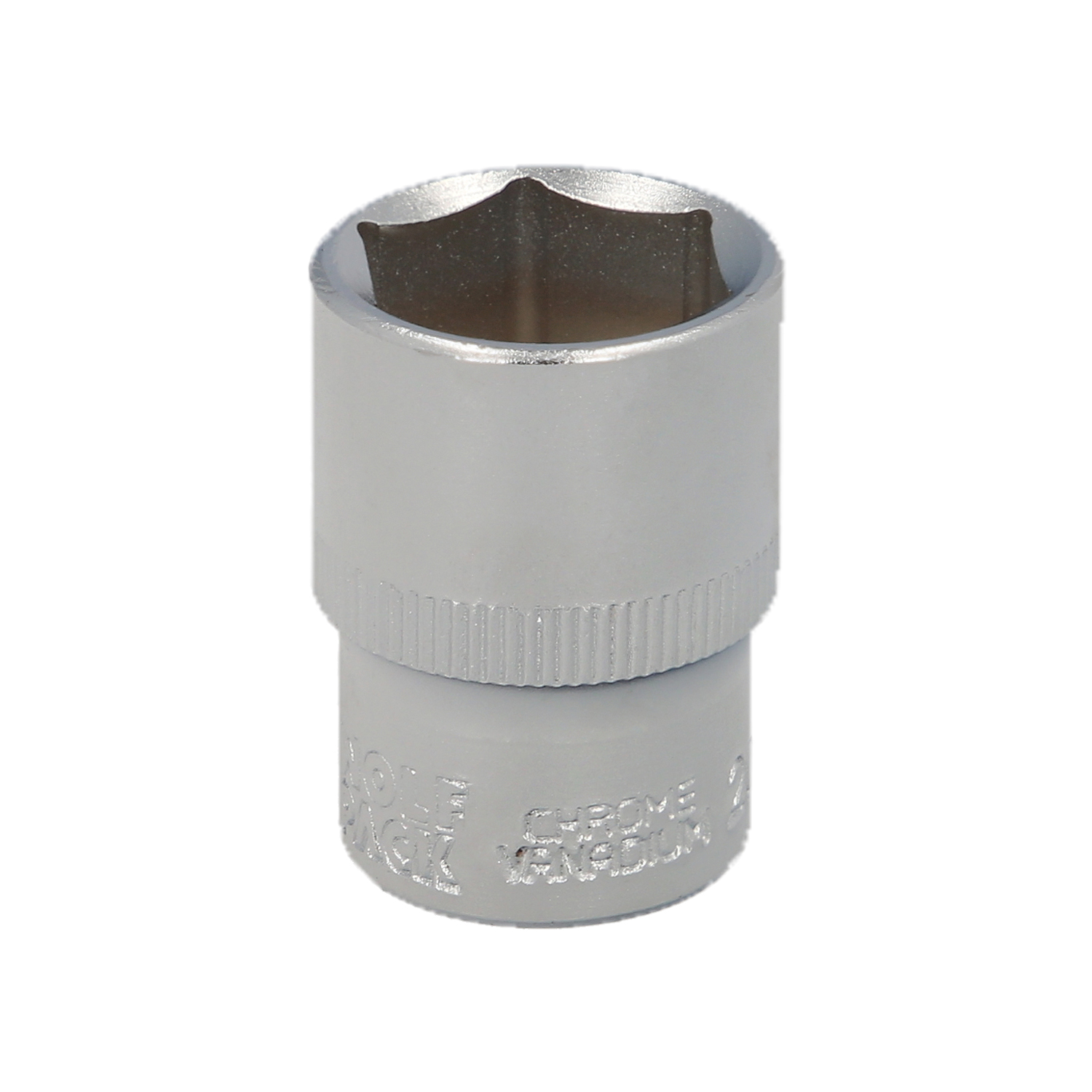 Llave Vaso 1/2 Hexagonal 20 mm, Perfil de 6 caras, Acero Cromo Vanadio, Aristas Redondas