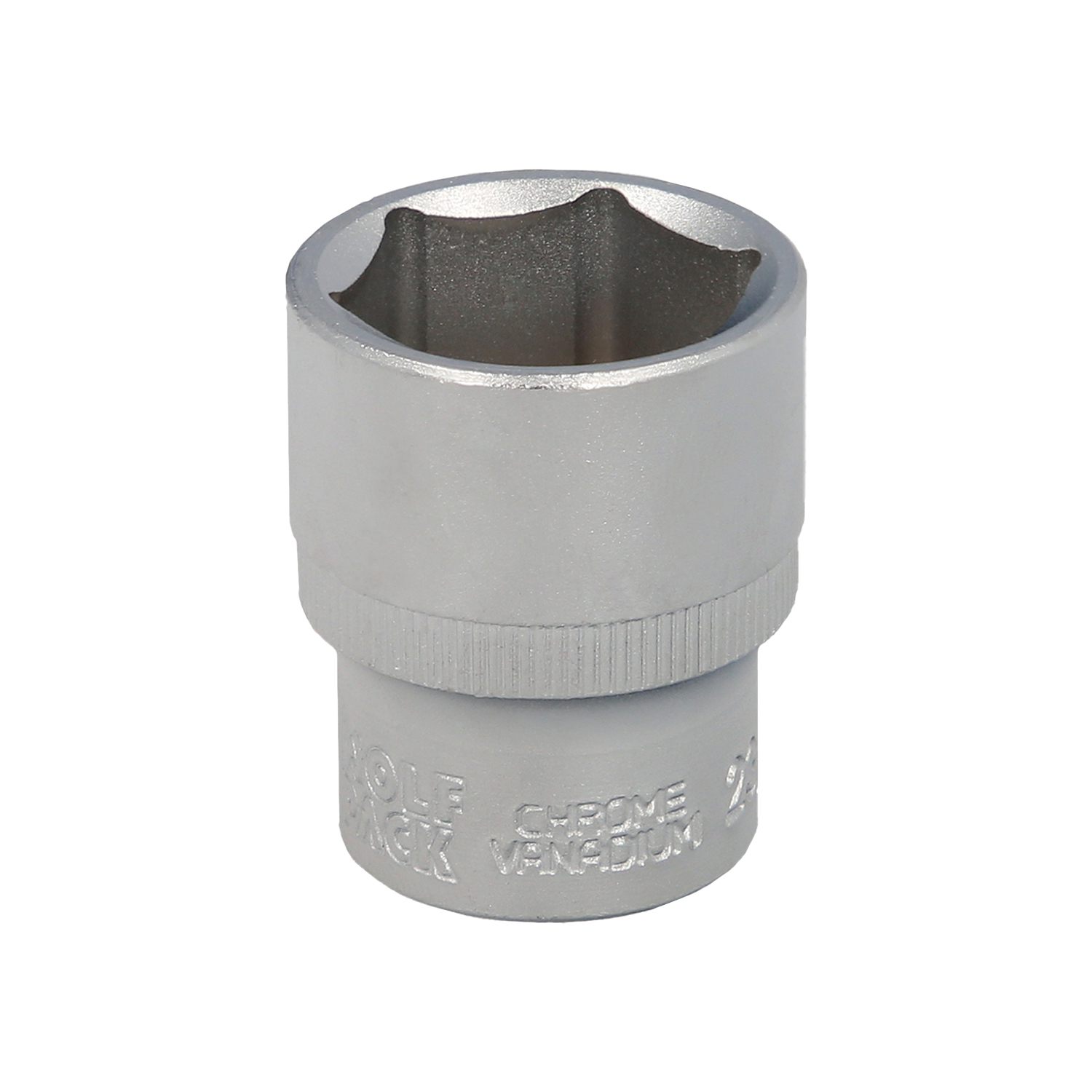 Llave Vaso 1/2 Hexagonal 23 mm, Perfil de 6 caras, Acero Cromo Vanadio, Aristas Redondas