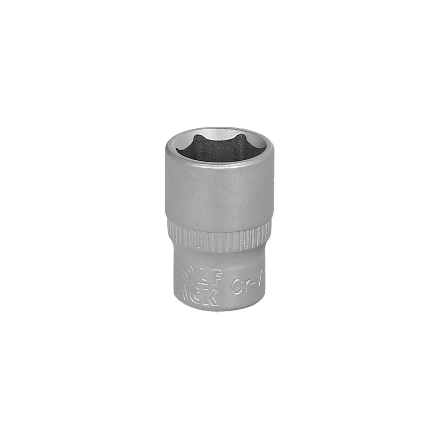 Llave Vaso 1/4 Hexagonal 12 mm, Perfil de 6 caras, Acero Cromo Vanadio, Aristas Redondas