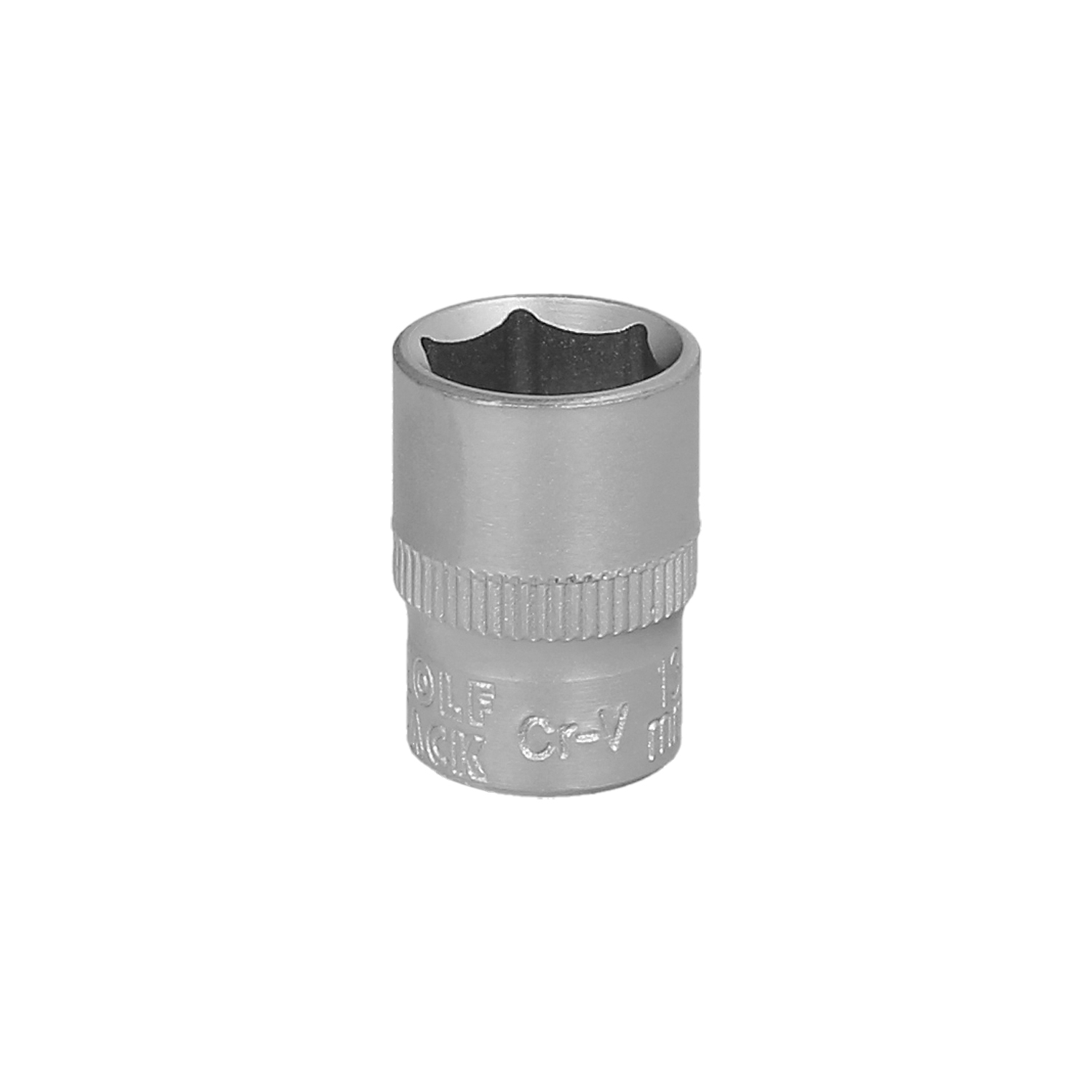 Llave Vaso 1/4 Hexagonal 13 mm, Perfil de 6 caras, Acero Cromo Vanadio, Aristas Redondas