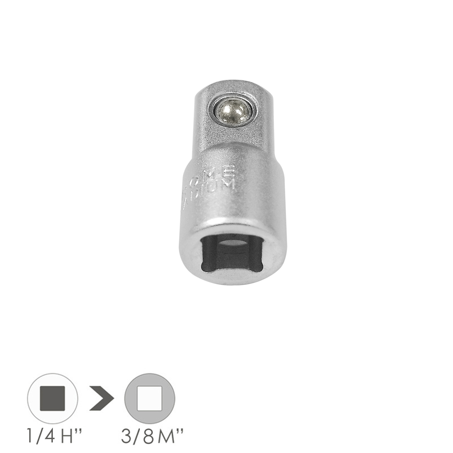 Adaptador Aumentador 1/4 Hembra 3/8 Macho