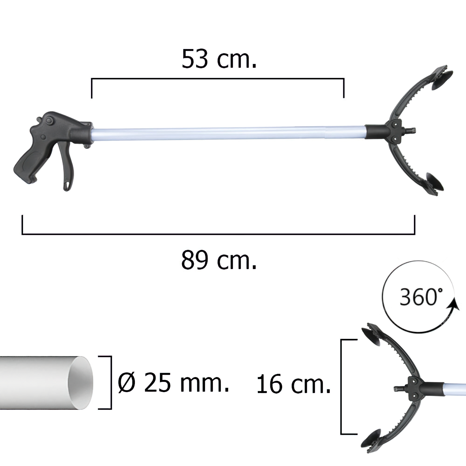 Pinza Coger Objetos 89 cm,