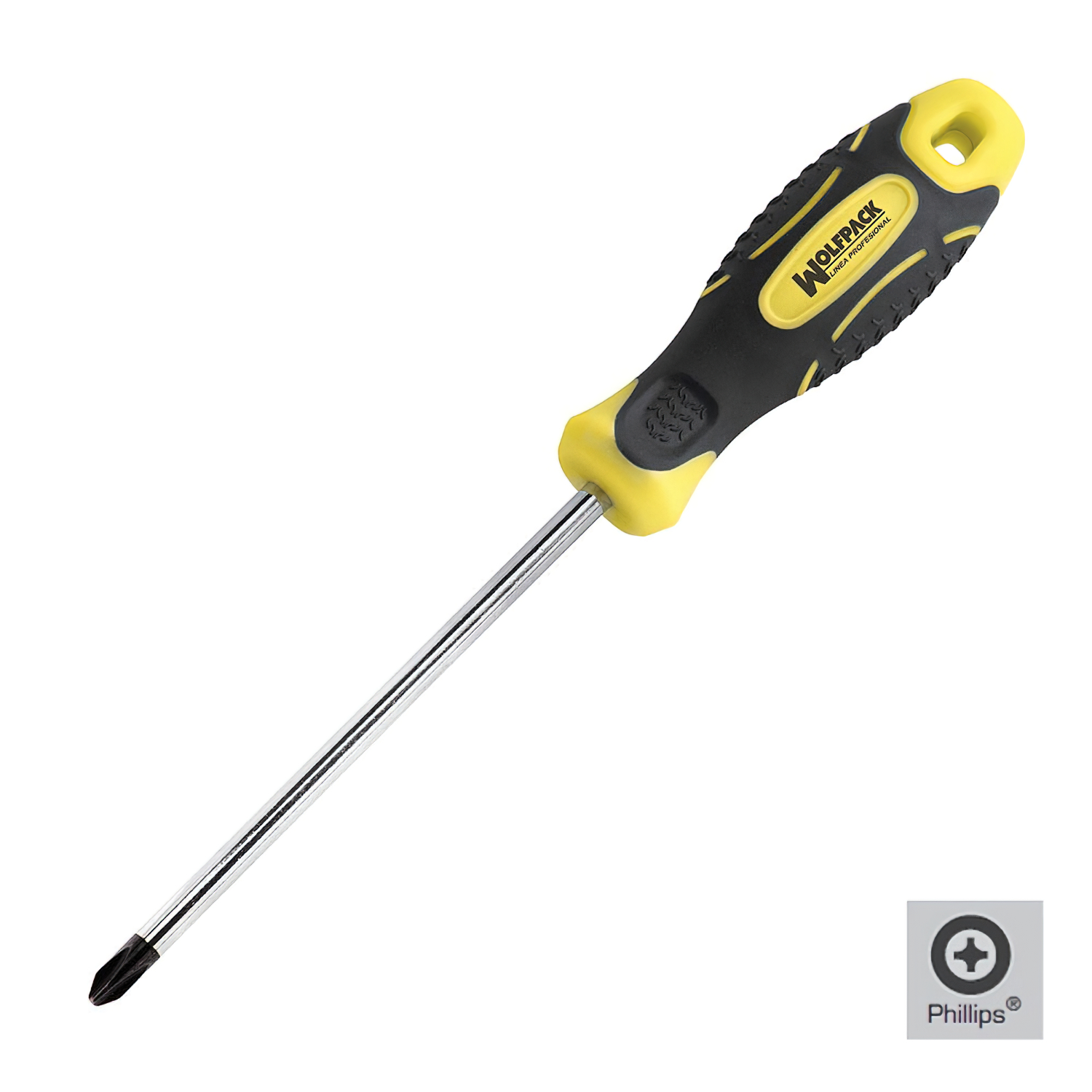 Destornillador Mango Bimaterial Phillips N 0 / 75 mm, Destornillador Plano, Cromo Vanadio,