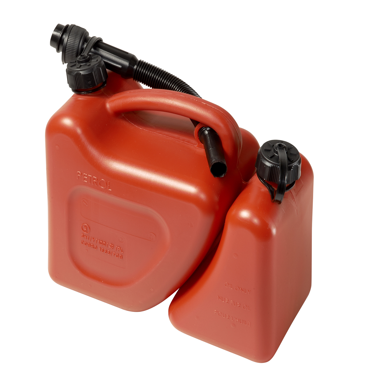 Bidon Gasolina Doble, Capacidad 5 + 2 Litros Homologado UN Con Canula