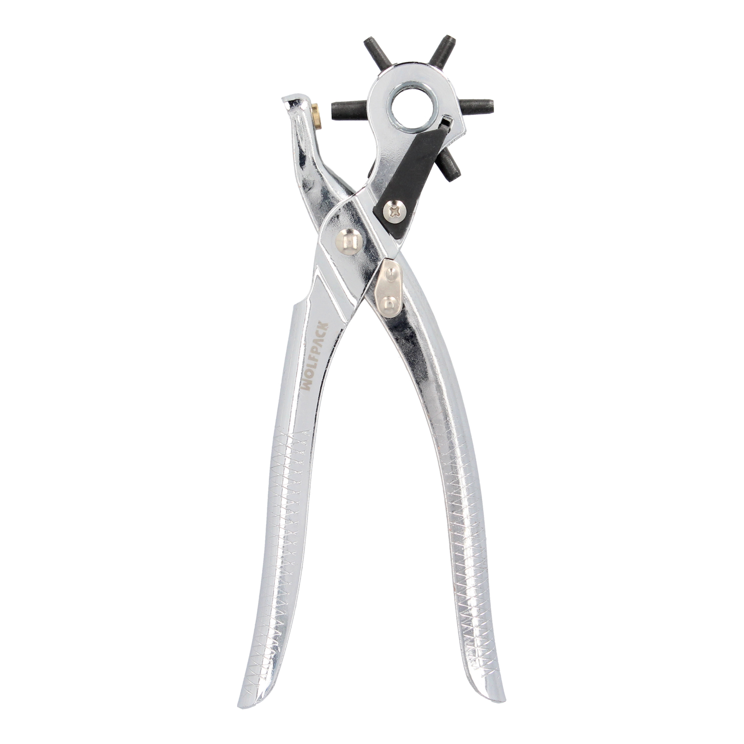 Sacabocados Estrella Profesional 225 mm, Agujeros de  2,5 a 5 mm, Alicates Agujeros, Perforador Cuero, Alicates Cinturones,