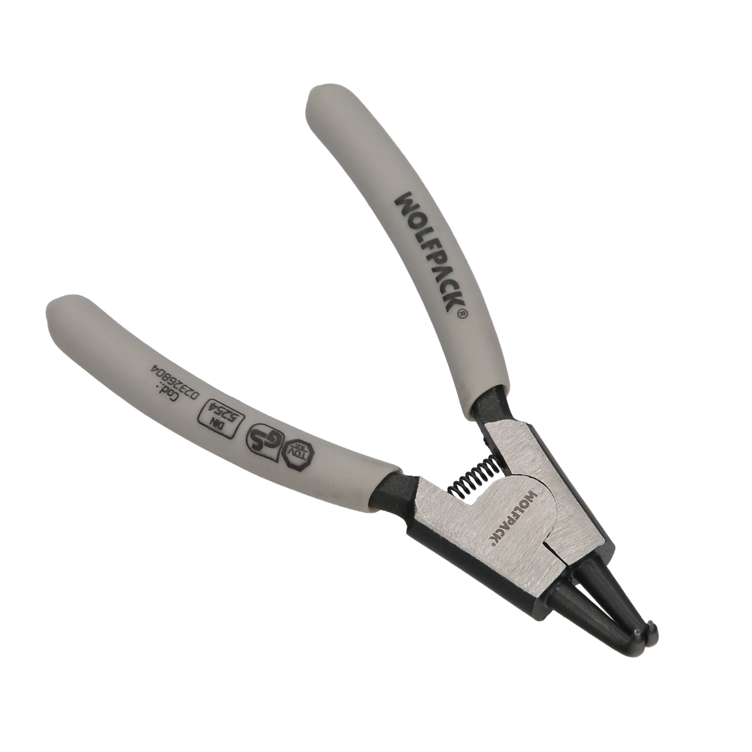 Alicates Arandelas Exteriores Curvo 125 mm, Acero Din 5254, Anillos De Presion, Anillos De Retencin, Arandelas Circlips