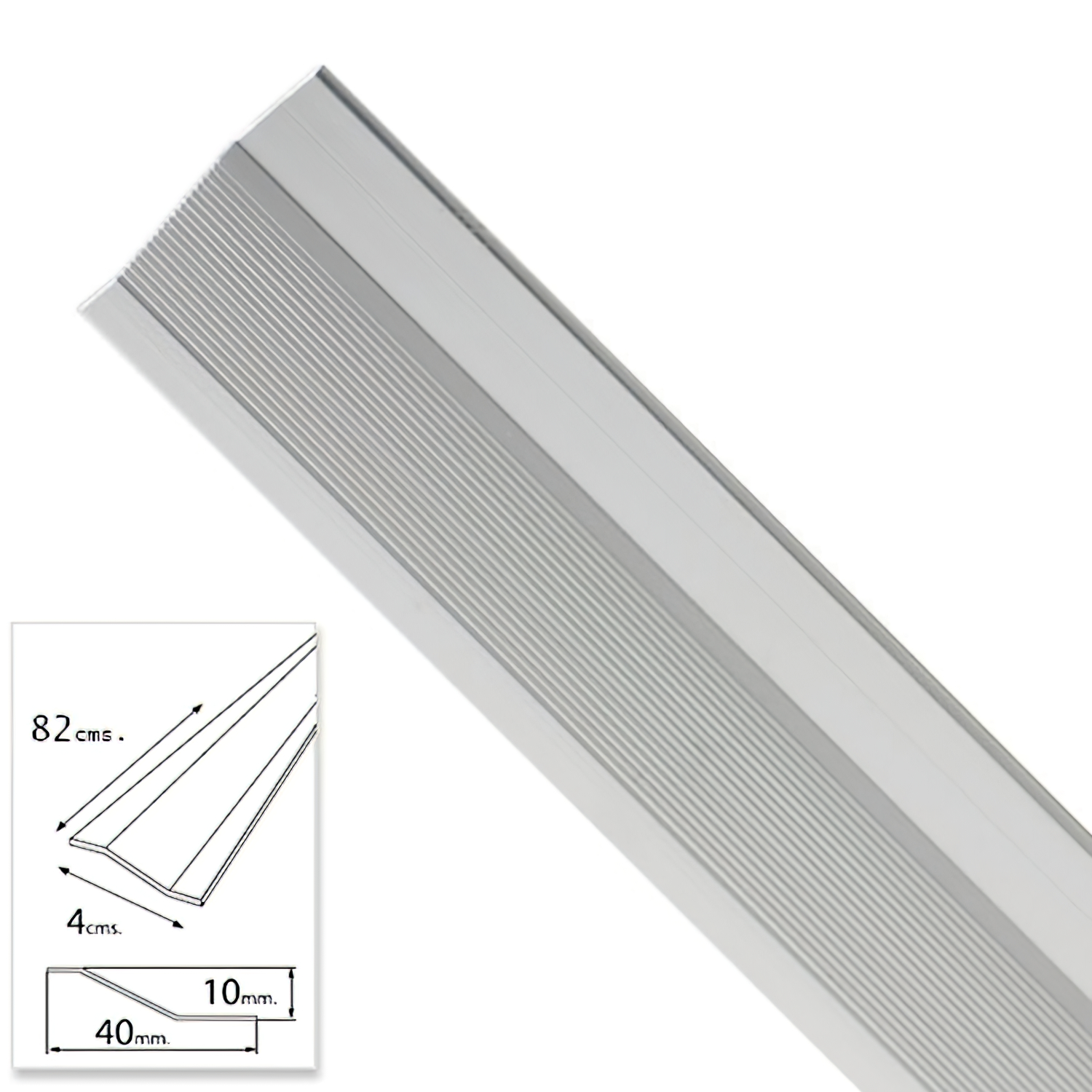 Tapajuntas Adhesivo Para Ceramica Metal Plata   82,0 cm,
