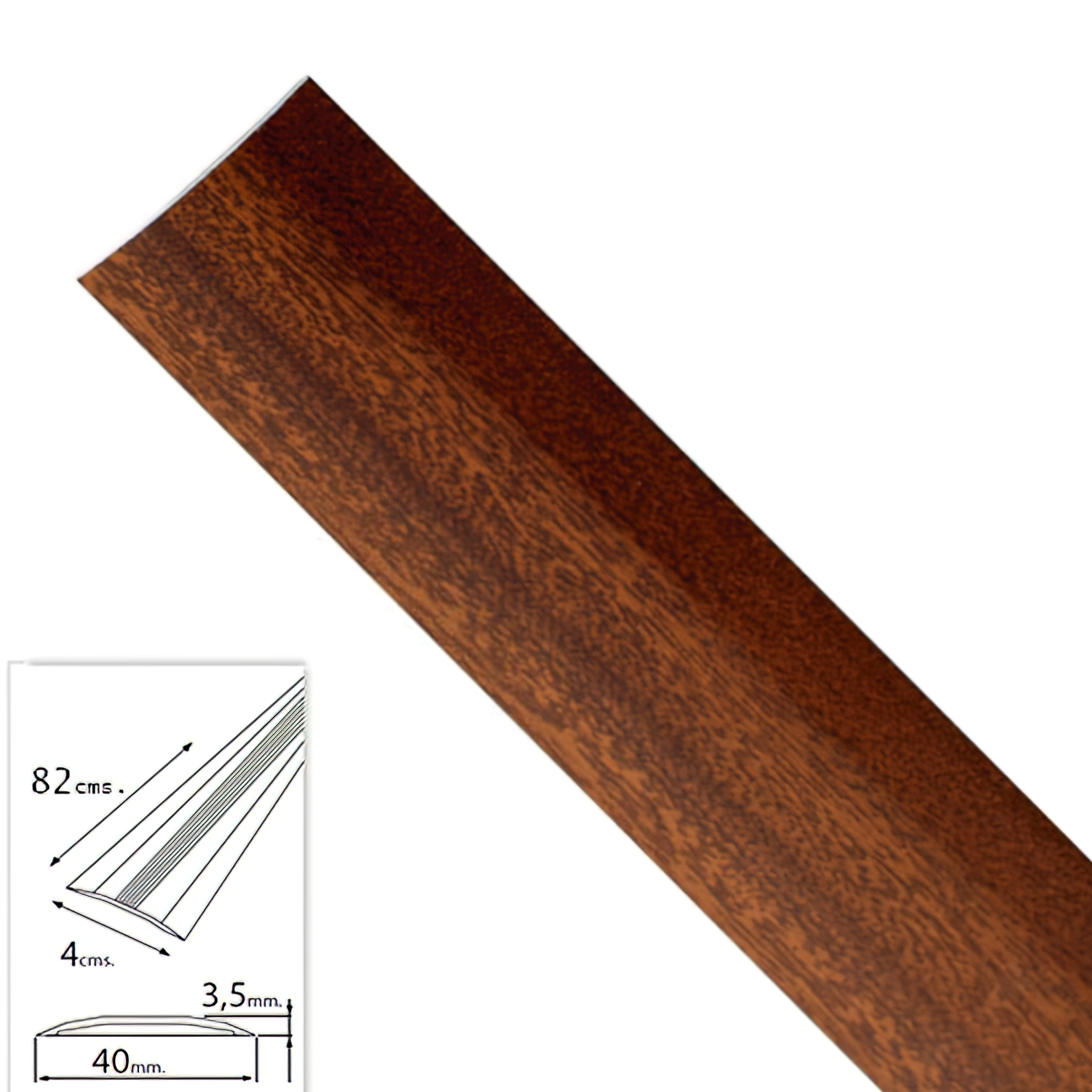 Tapajuntas Adhesivo Para Moquetas Metal Sapeli   82,0 cm,