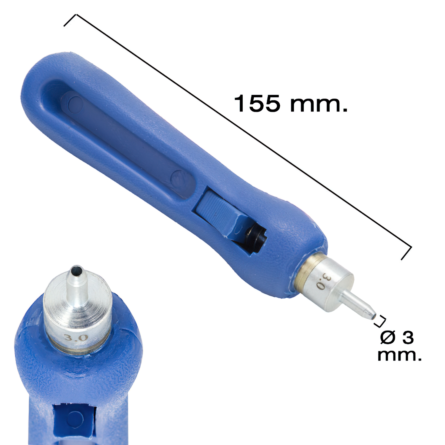 Punzon Para Tubos de Riego / Goteros / Goteos  3 mm,