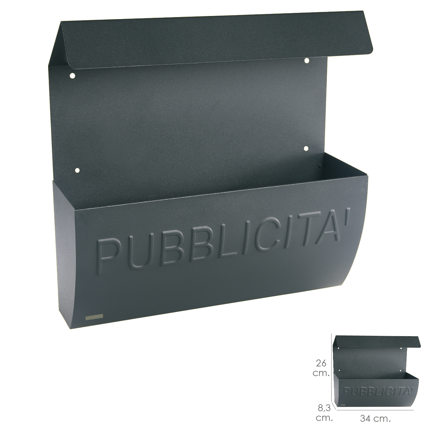 Cesta Publicidad con Tejado 340 x 260 x 83 mm,