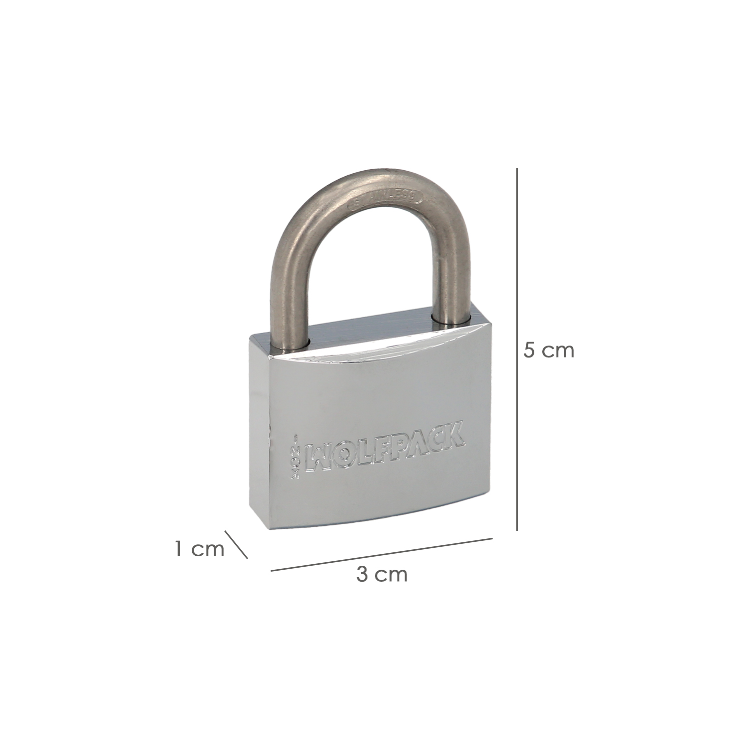 Candado Inoxidable Arco Normal  30mm,