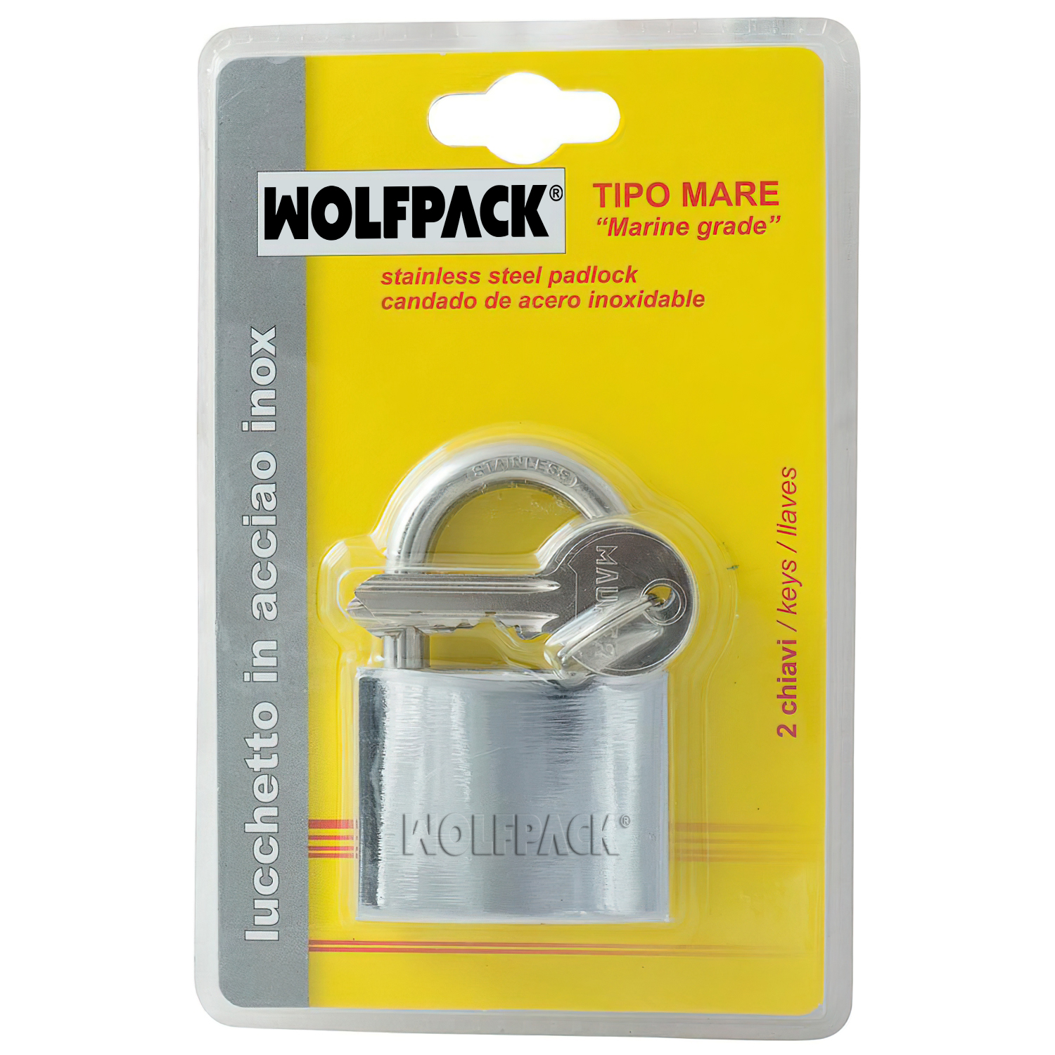 Candado Inoxidable Arco Normal  50mm,