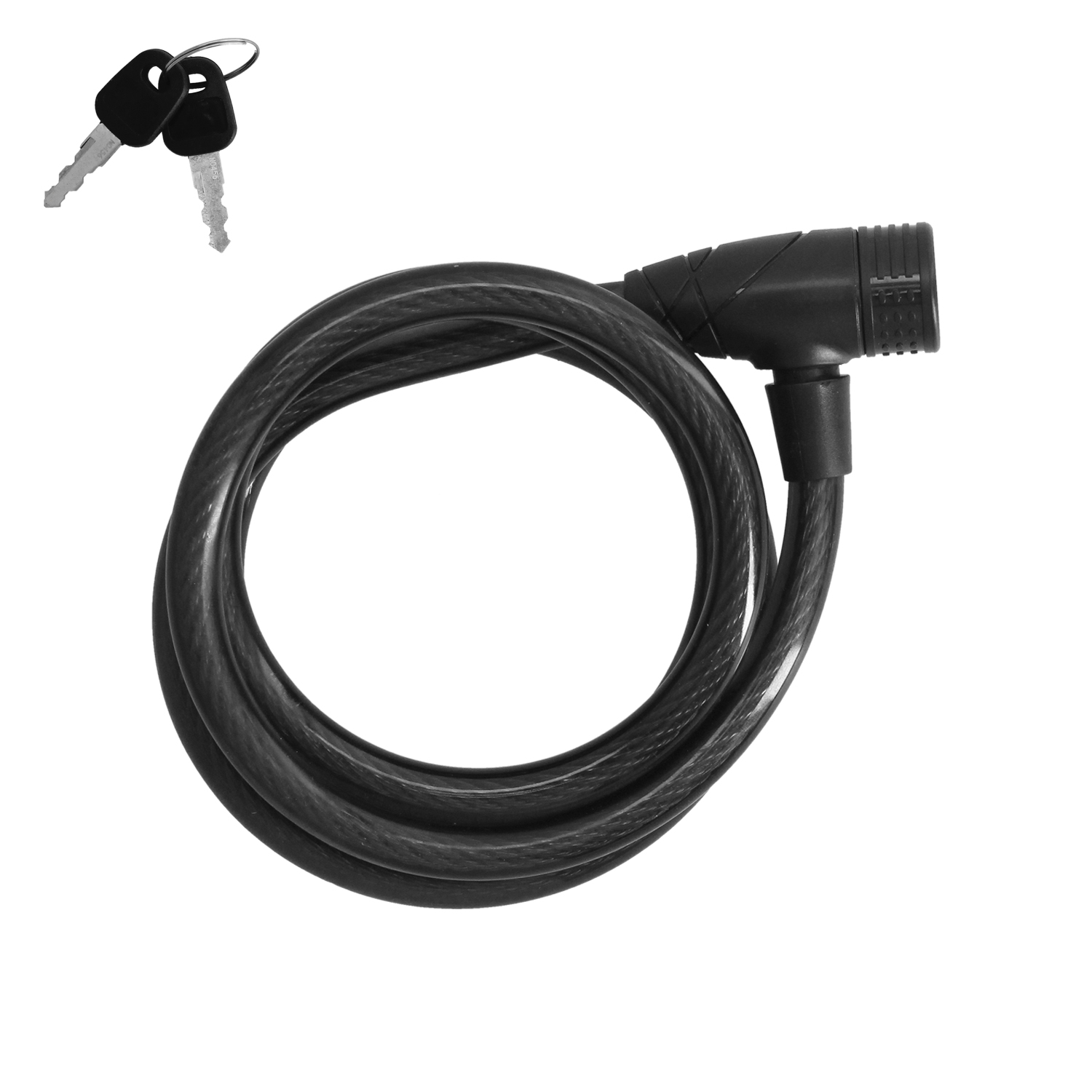 Cable Bicicleta Espiral Con Llave  12 mm, x 150 cm,