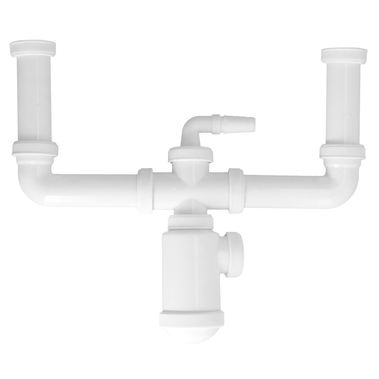 Sifon Doble Extensible Con Botella Salida 1 1/2 Salida  40 mm,