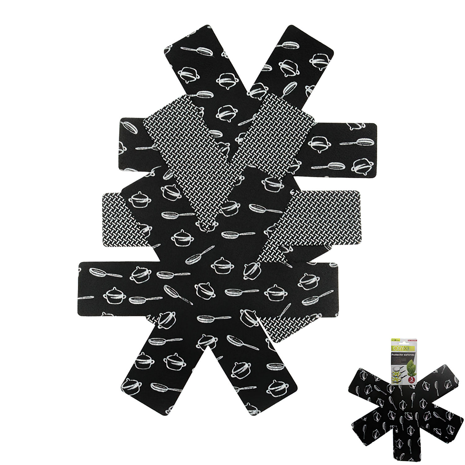 Protector Sartenes 3 Unidades  38 cm,