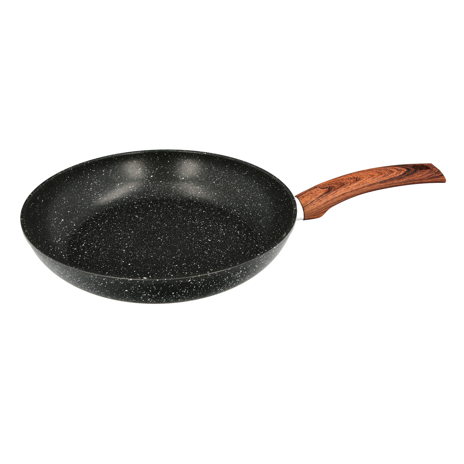 Sarten Aluminio Forjado Antiadherente  28 x 5,5 cm, Mango Engomado / 5 capas / Acabado Piedra / Apta Para Todo Tipo de Cocinas