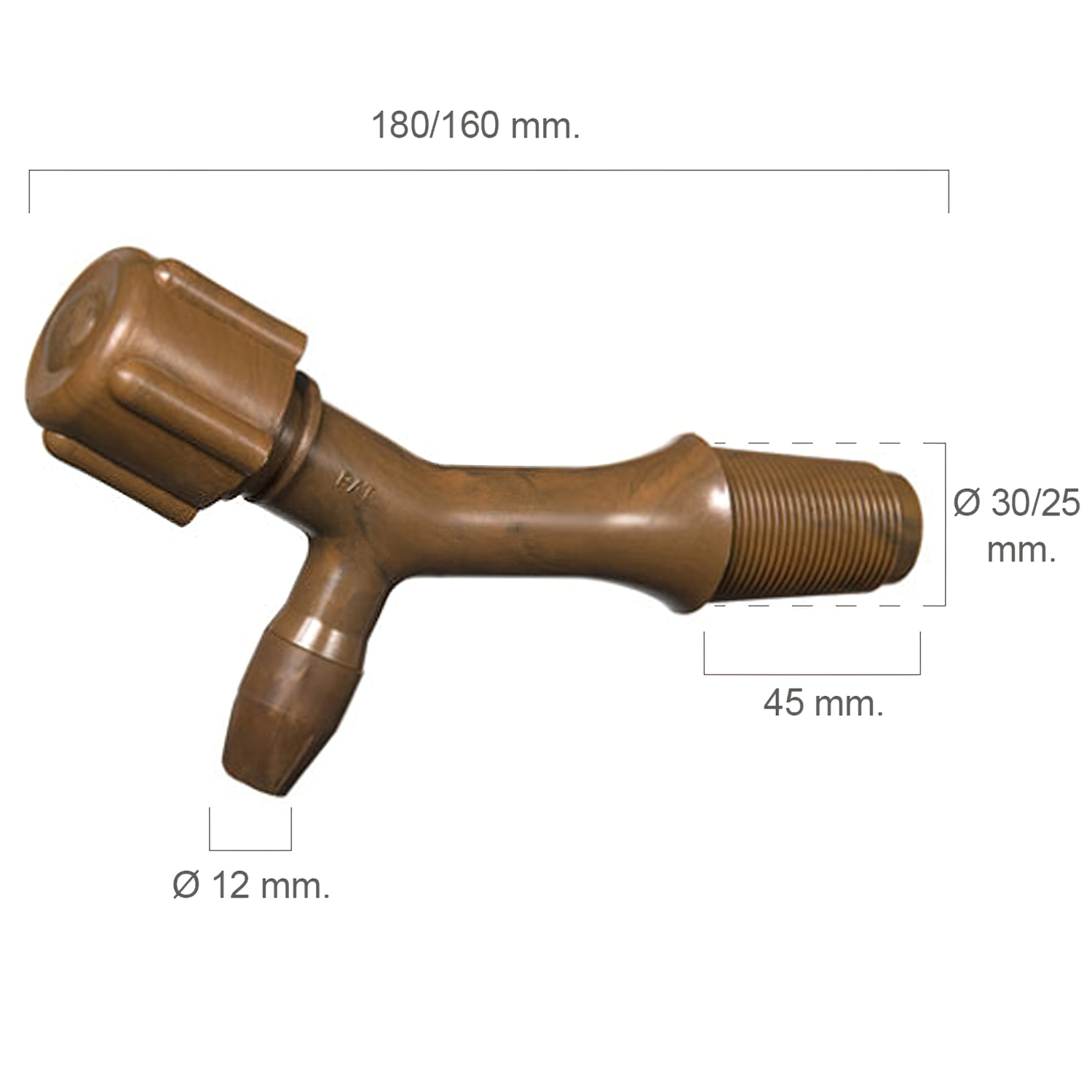 Grifo Barril Plstico Nmero 2 Para 300 Litros