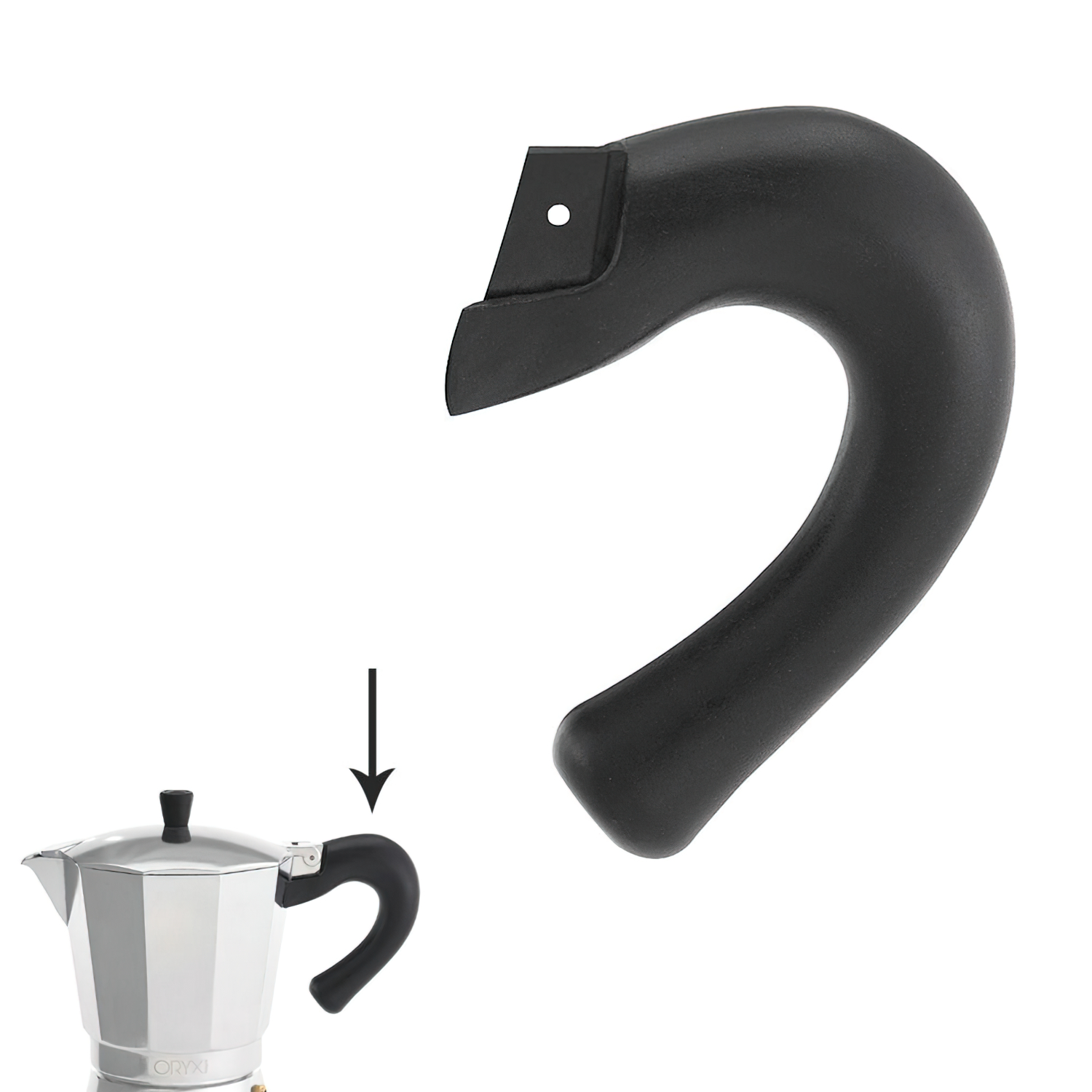 Mango Cafetera Aluminio Induccin 6 Tazas