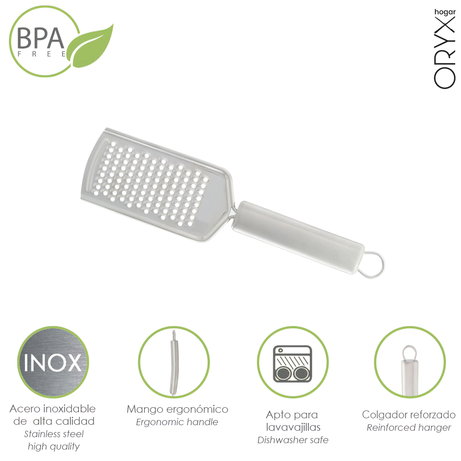 Rallador Acero Inoxidable 6 x 23 (Alt,) cm,