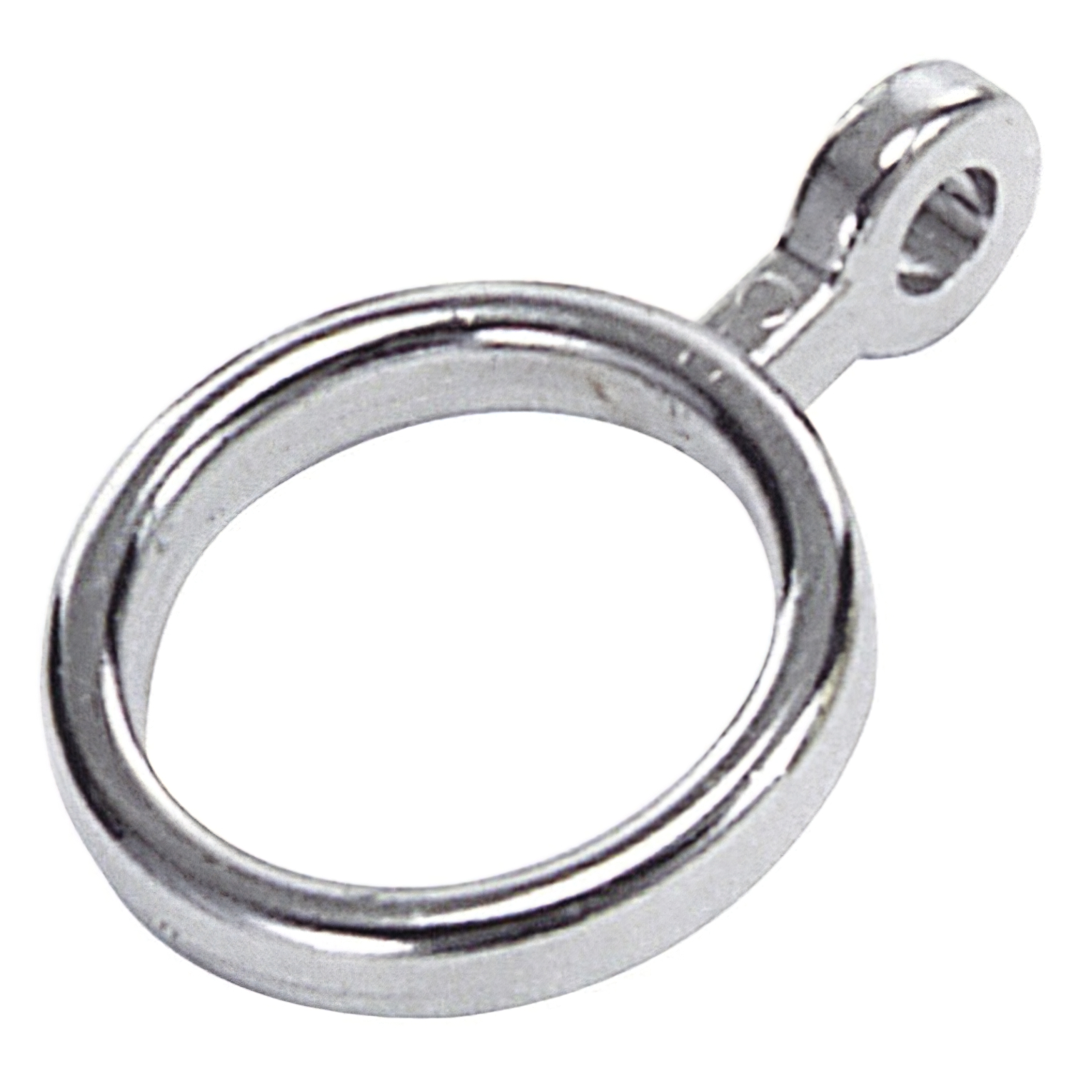Anillas Dobles Cortina Plata  Interior 20 mm,