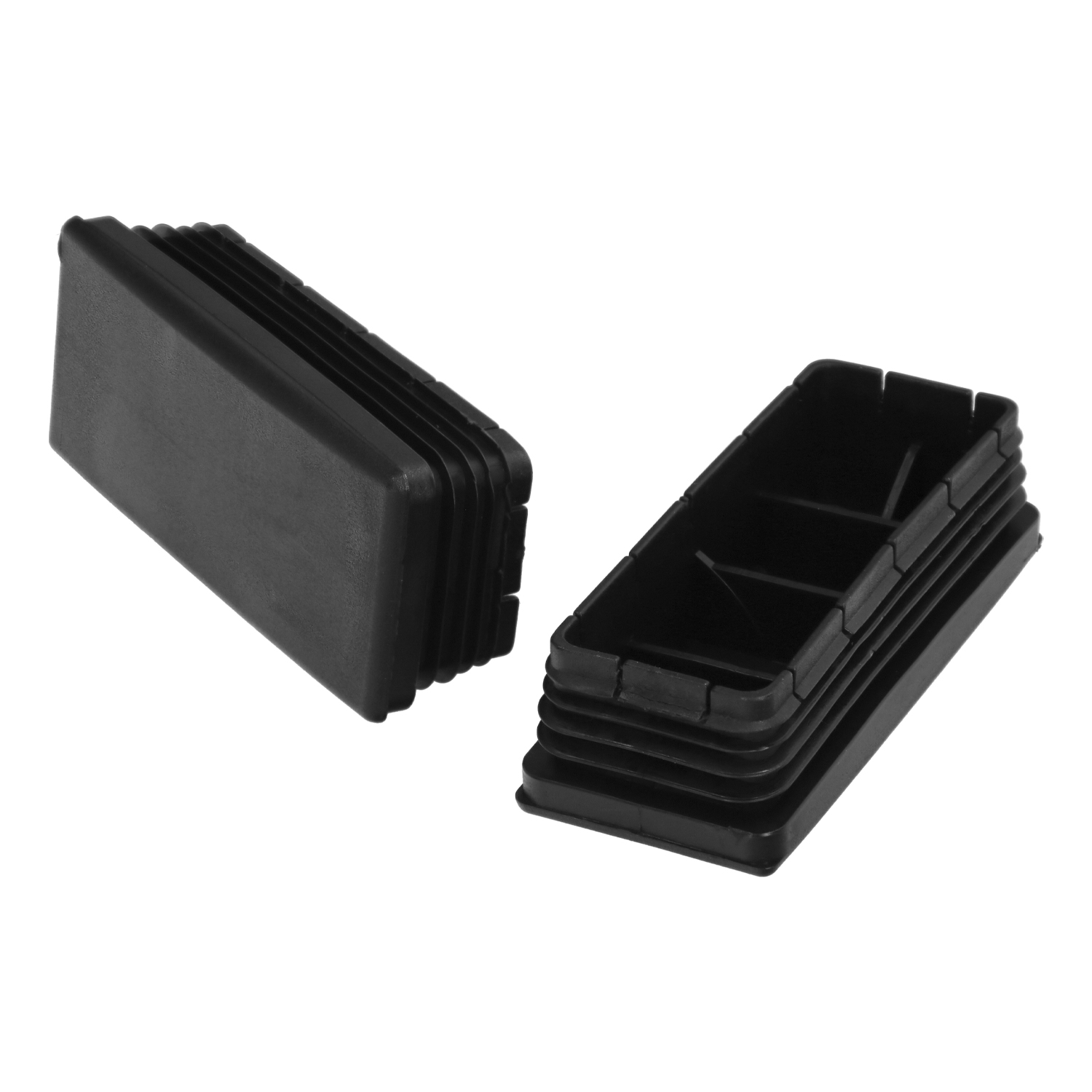 Contera Plstico Rectangular Interior, Color Negro 100x40 mm Bolsa 25 Unidades,