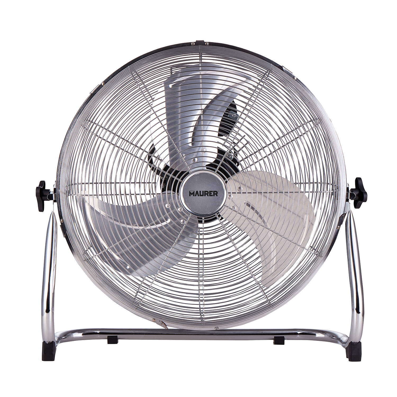 Ventilador Maurer De Suelo Ø 50 cm, Alta Velocidad 3 Velocidades, Inclinable, Motor Aluminio y Cobre, 150 Watt