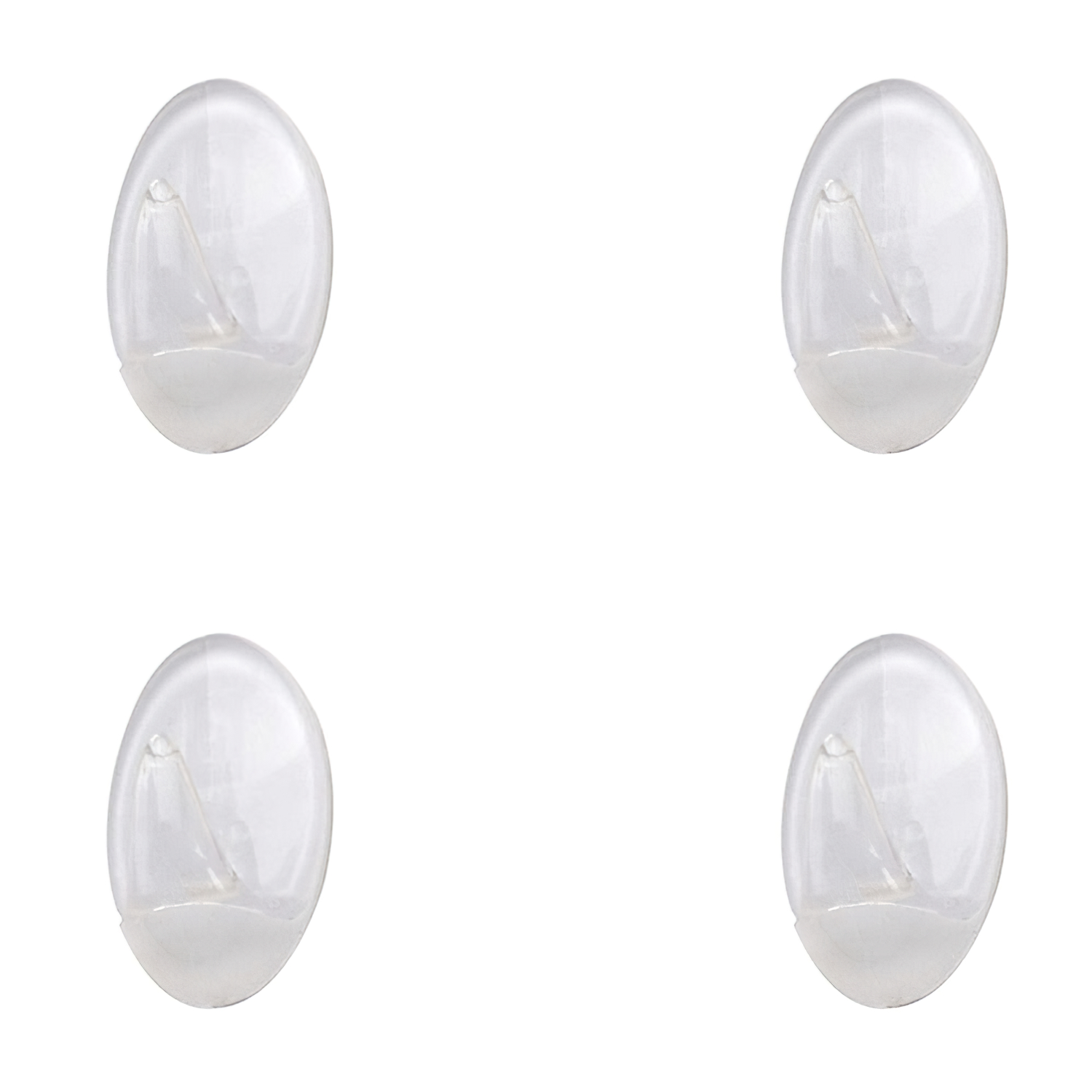 Colgador Oryx  Transparente Pequeo (Blister 4 Unidades) Adhesivo