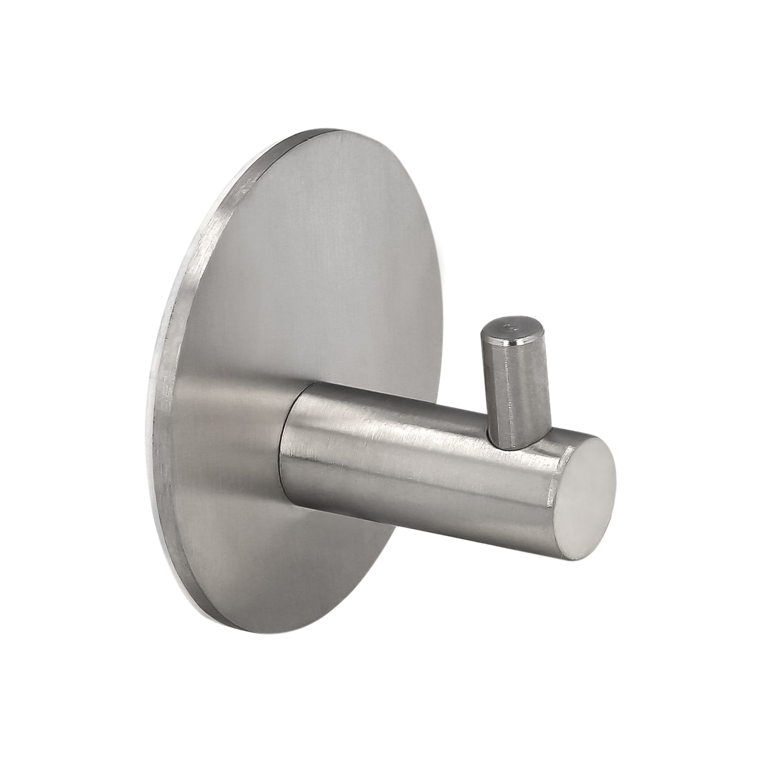 Gancho Colgador Bao Individual Toallas / Albornoz Color Inox Autoadhesivo Resistente, Sin Tornillos