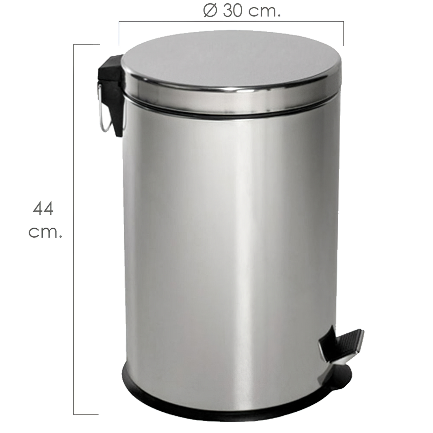 Papelera Maurer  Inoxidable Cocina / Baño 20 Litros 30x44  cm,