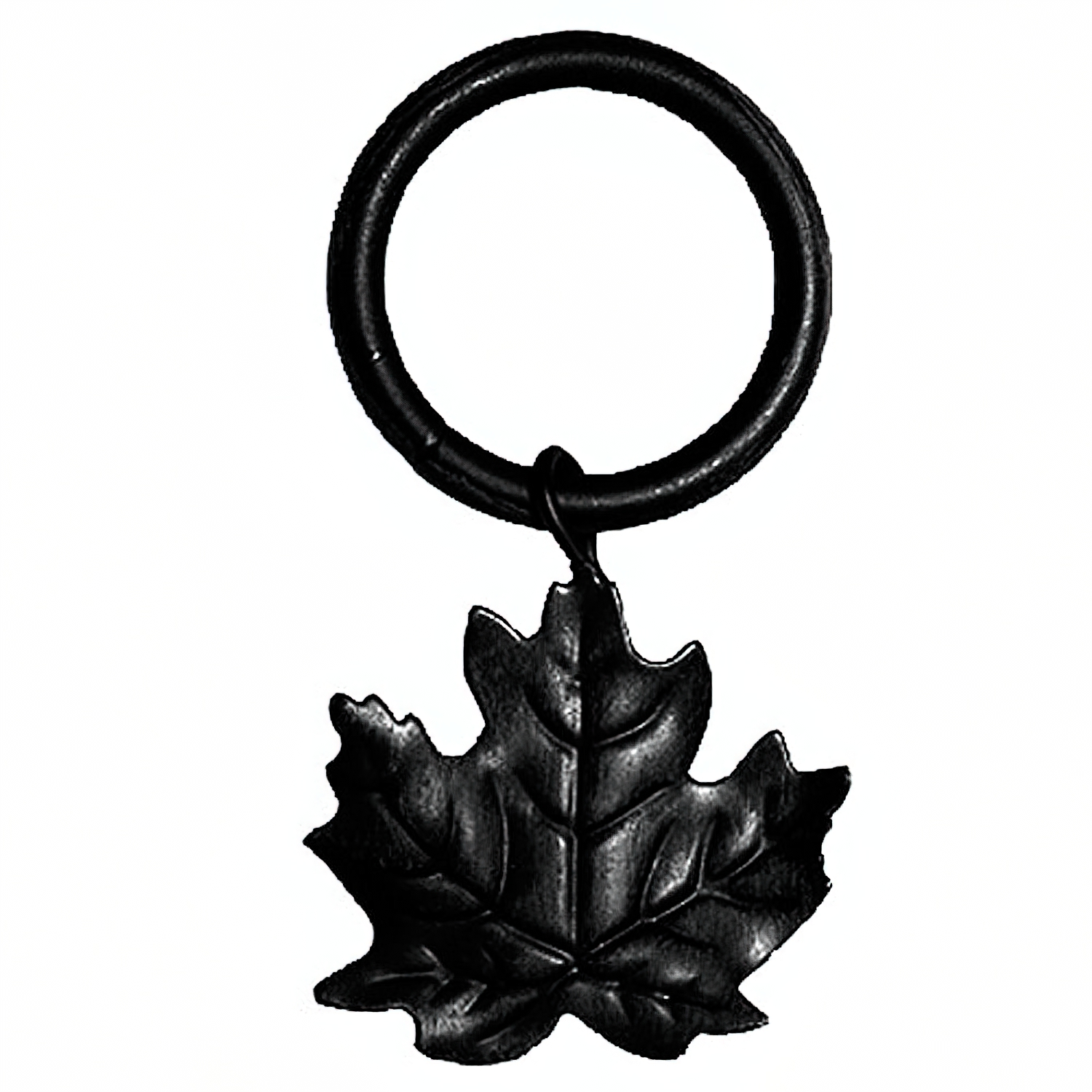 Anilla Forja  20 mm, Con Hoja Negro Bolsa 10 Unidades