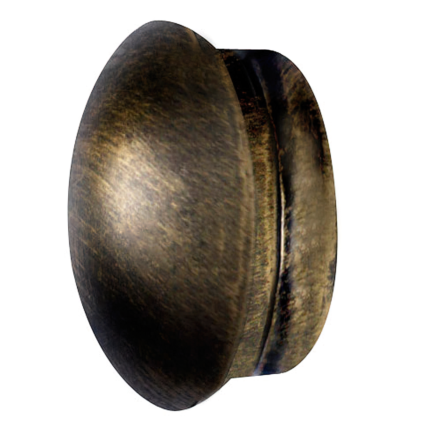 Terminal Forja Tapon  20 mm, Negro / Dorado Juego 2 Piezas