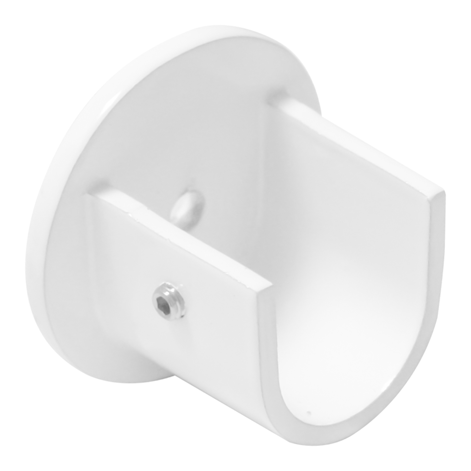 Soporte Zirconio Lateral Para Barras  20 mm, Acabado Blanco (2 Piezas)