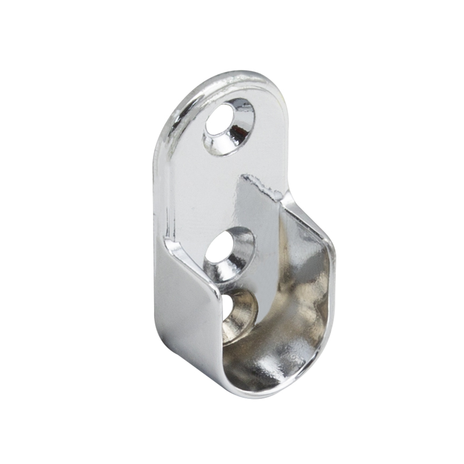 Soporte Lateral Oval Para Tubo  16 mm, Cromado