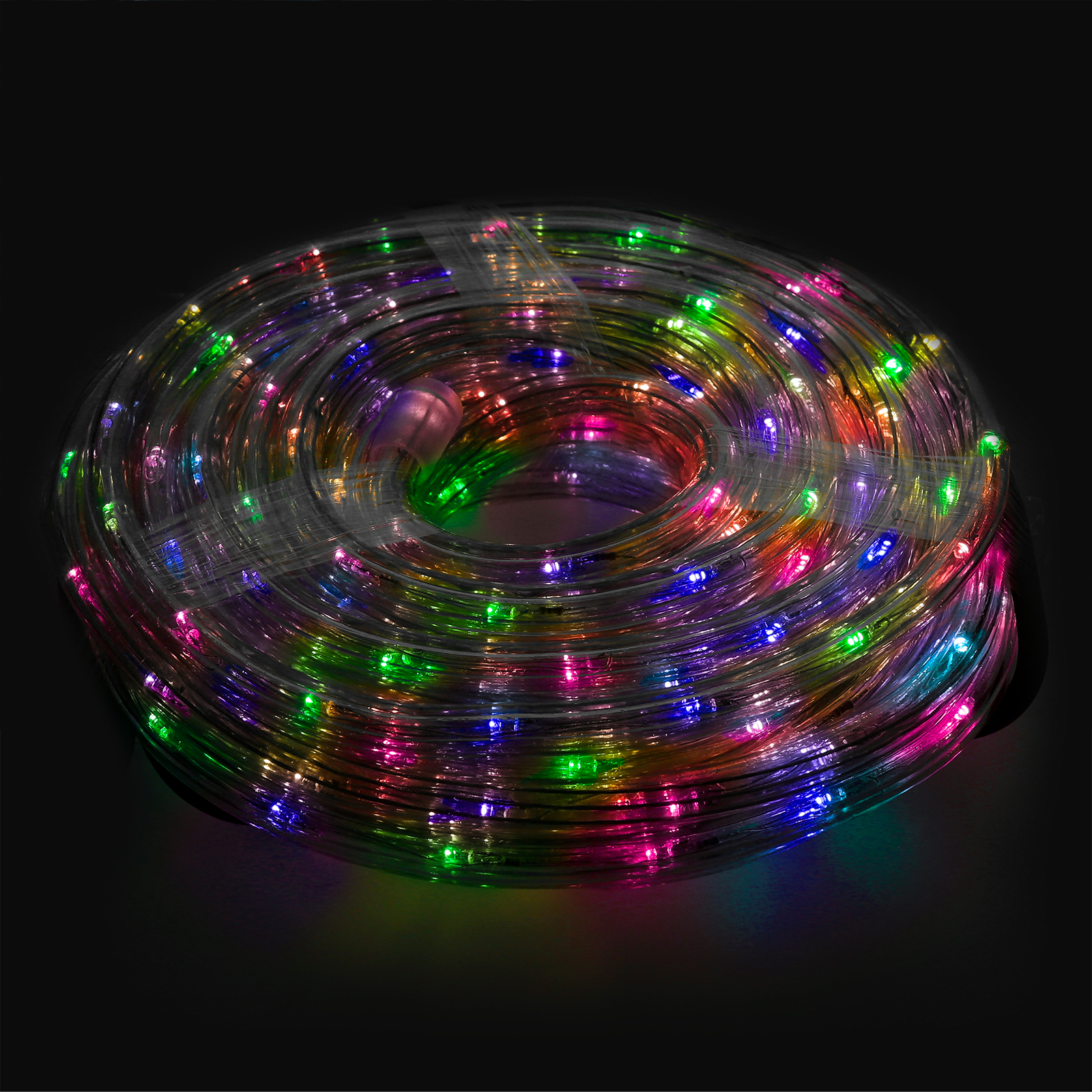 Luces Navidad Tubo Luz Multicolor 240 LEDs Uso  Exteriores / Interiores Proteccin IP44 Rollo 10 Metros
