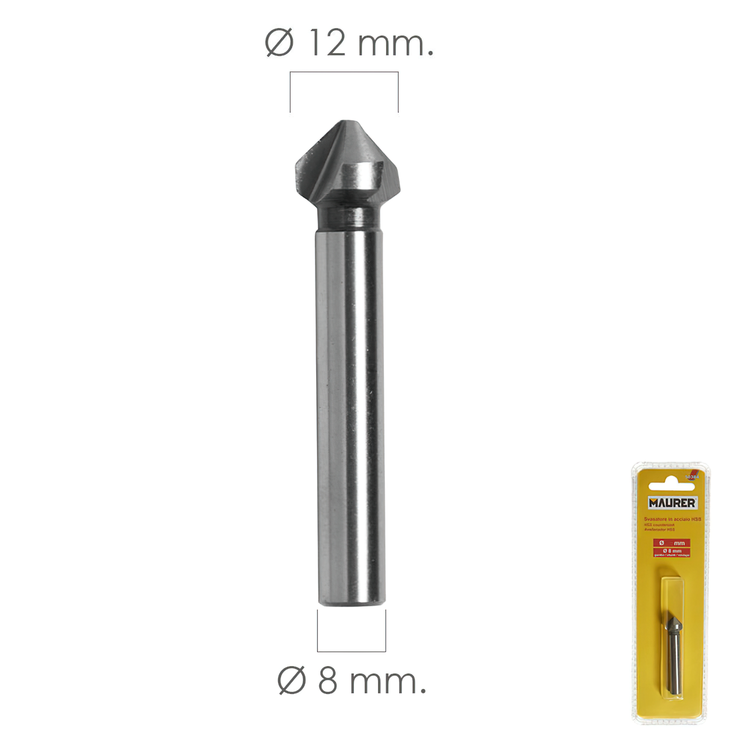 FRESA VACIADORA HSS  12 MM. PARA TALADRO / FRESADORA