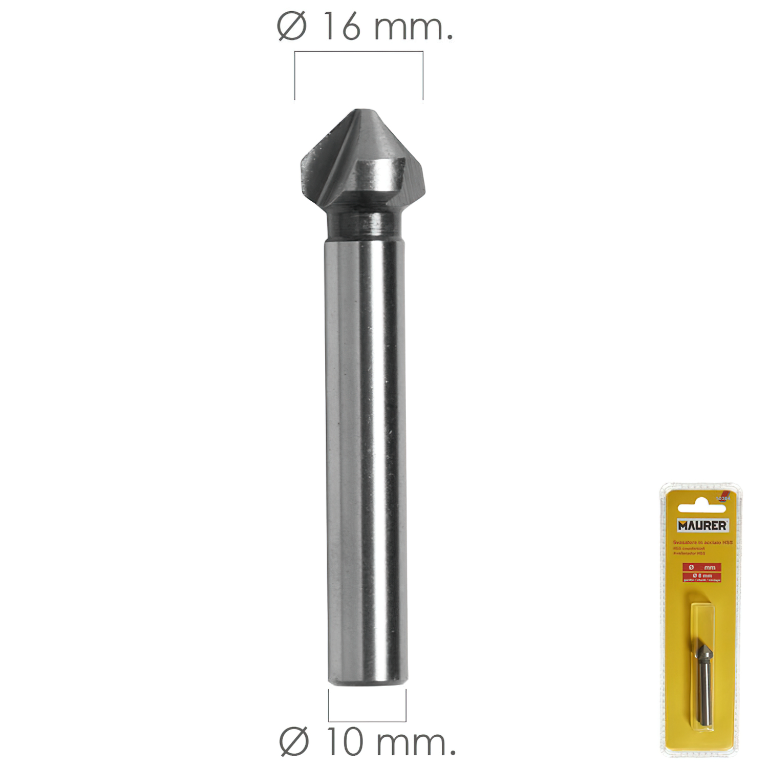 FRESA VACIADORA HSS  16 MM. PARA TALADRO / FRESADORA