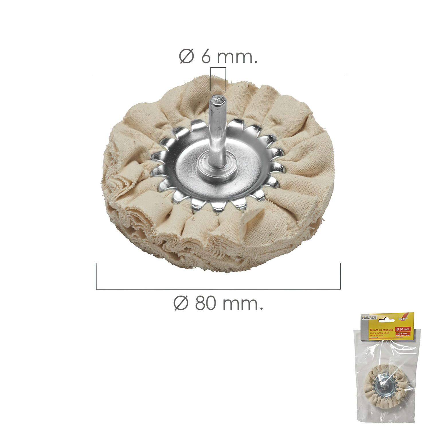 Disco Pulidor Tela Para Taladro  80 mm,