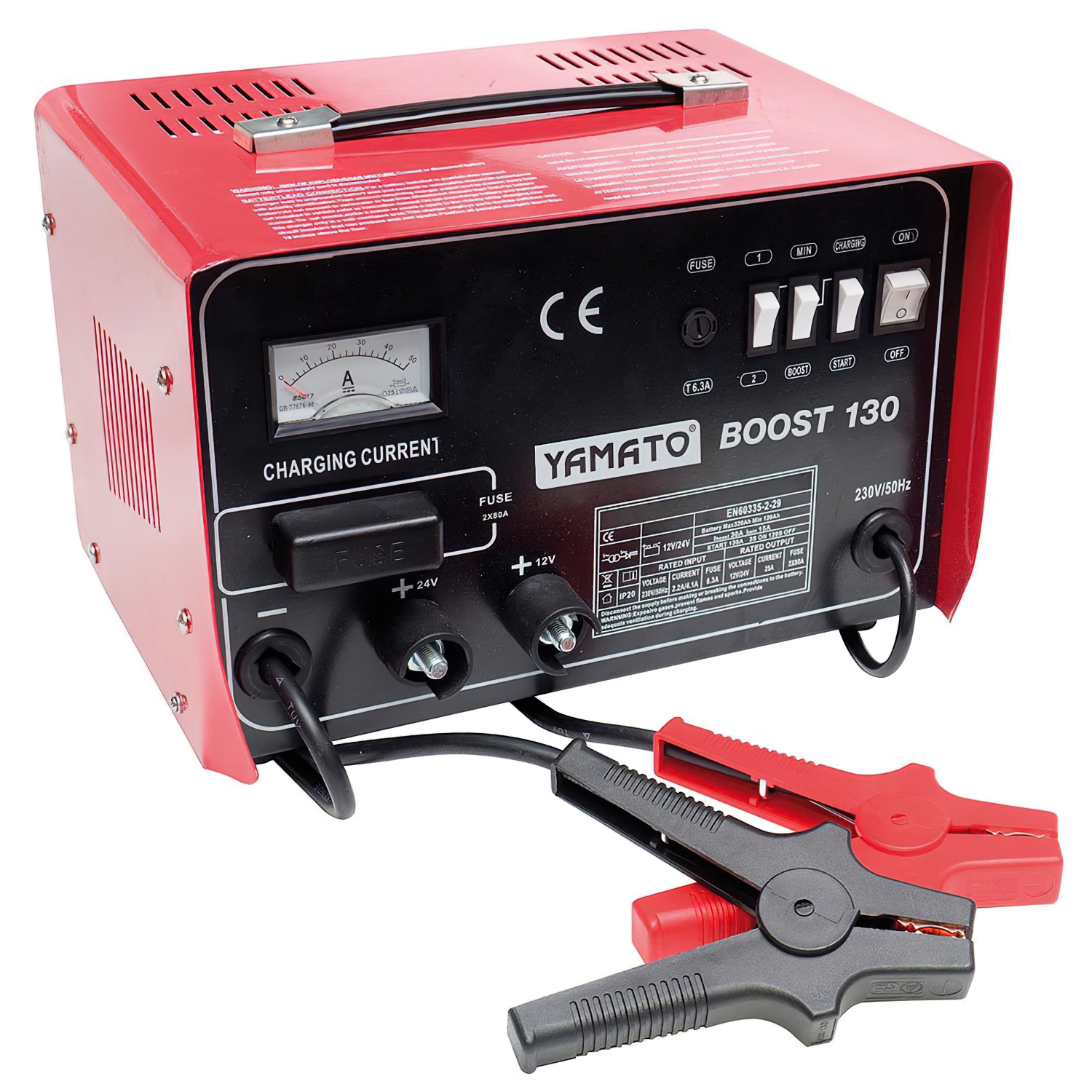 Cargabaterias Boost-130  Con Arrancador 12/24 V, 120-320 Amperios