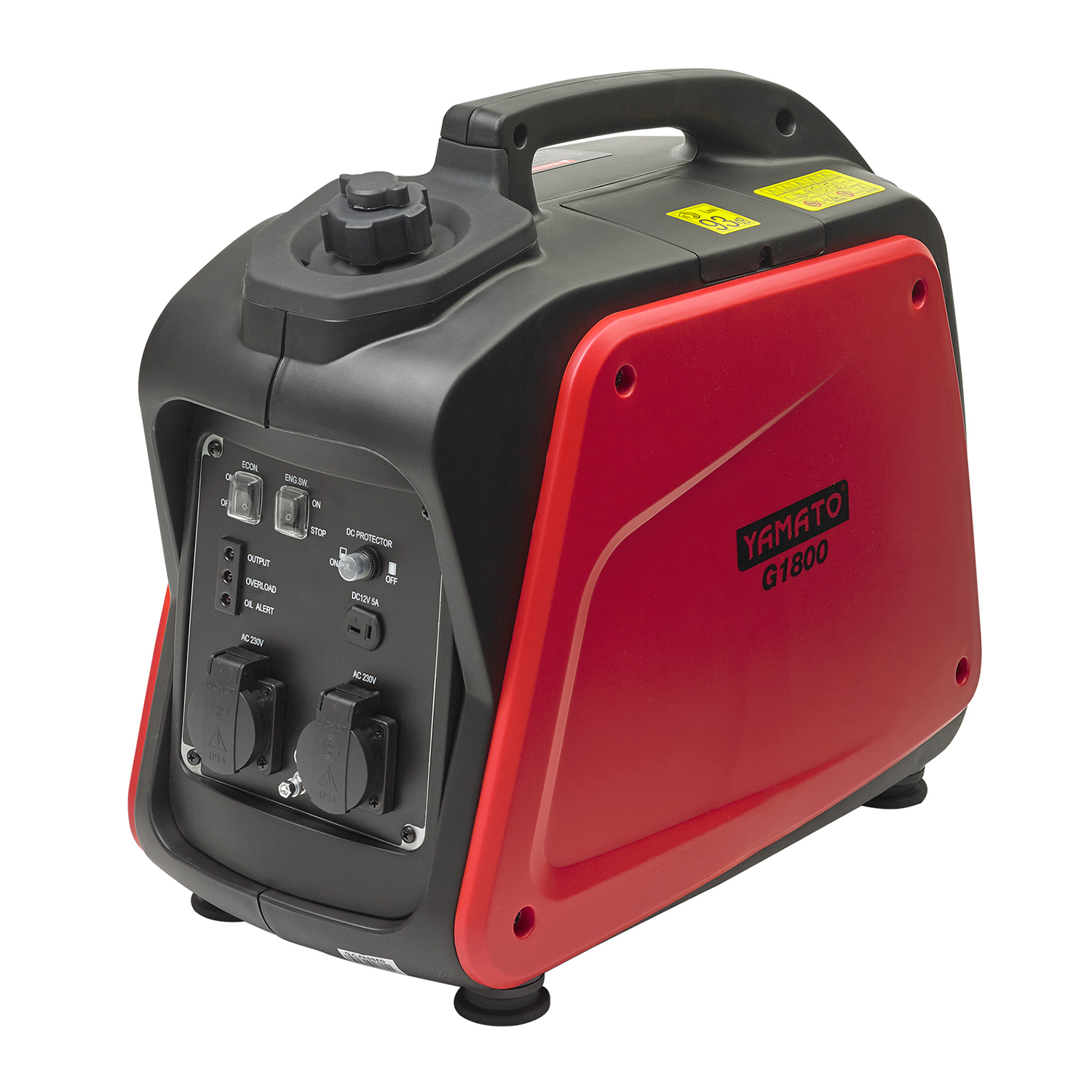 Generador Inverter Gasolina Silencioso 1,8 Kw Motor 4 Tiempos, Motor 4 Tiempos OHV, Estación Energia Generador Electricidad