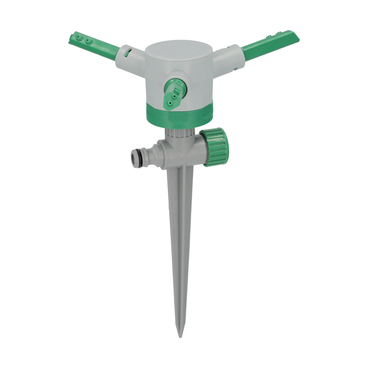 Aspersor Plstico 3 Brazos Con Pincho Con Regulador de Presin,