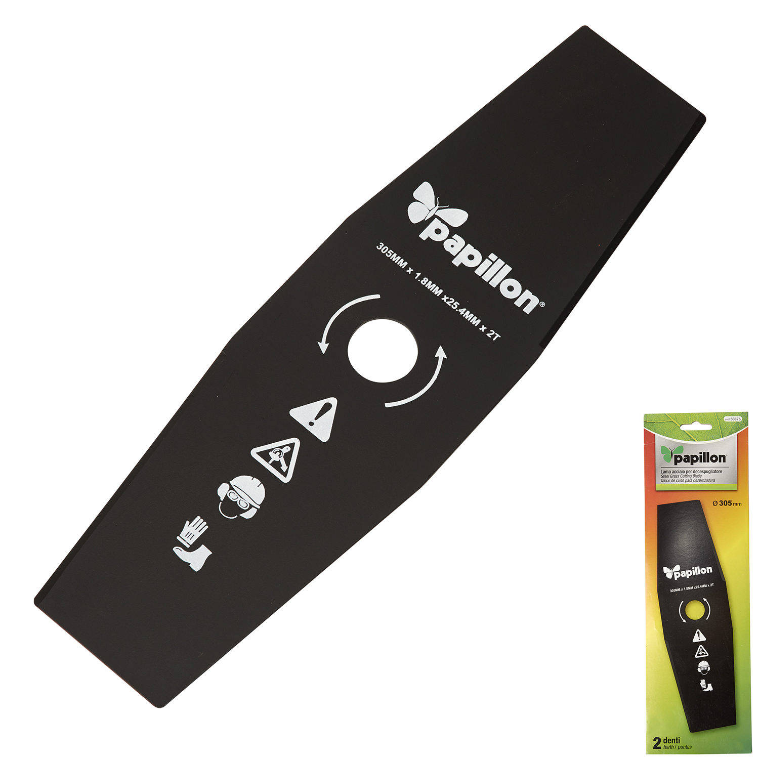 Disco Desbrozador Gasolina Universal 2 Dientes  305 mm,