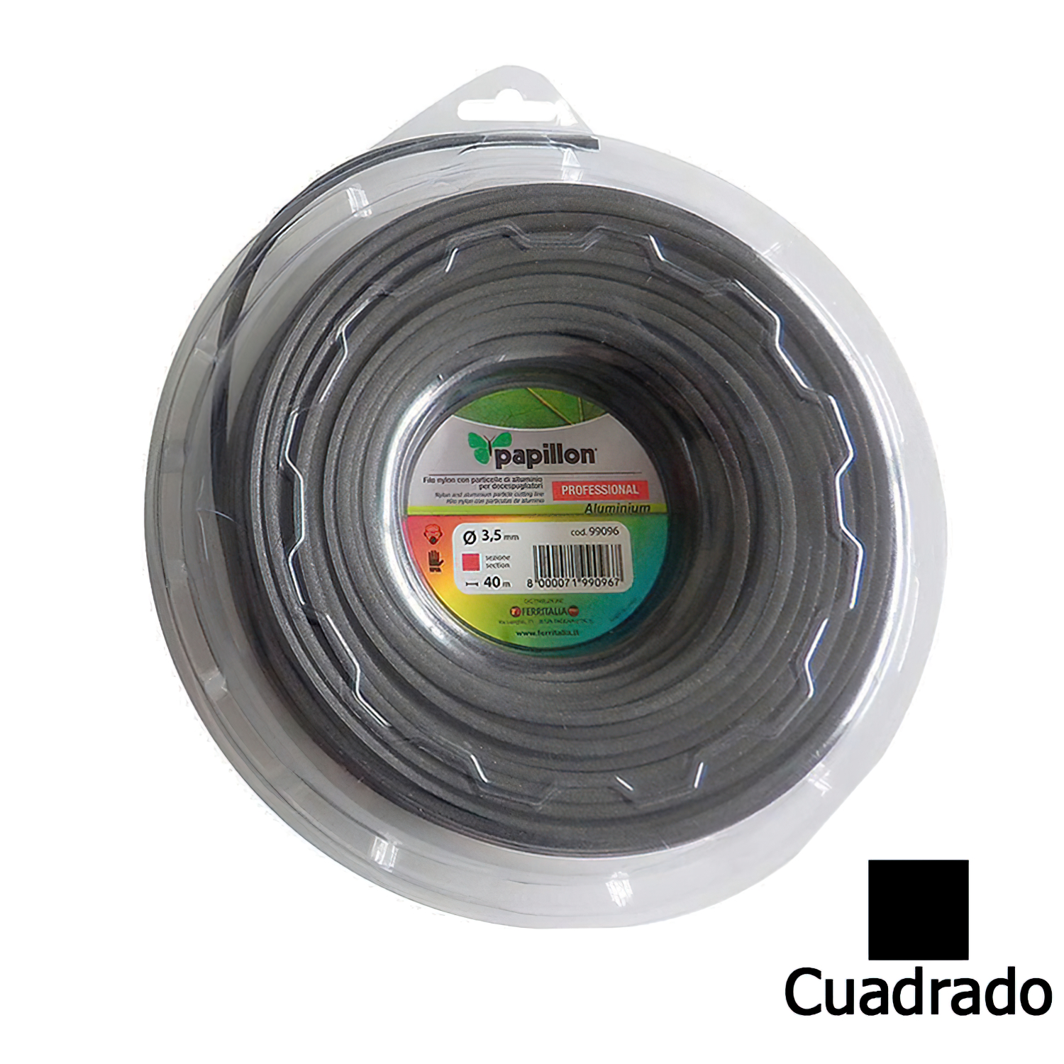 Hilo Nylon / Aluminio Cuadrado Profesional 3,0 mm, (50 Metros)