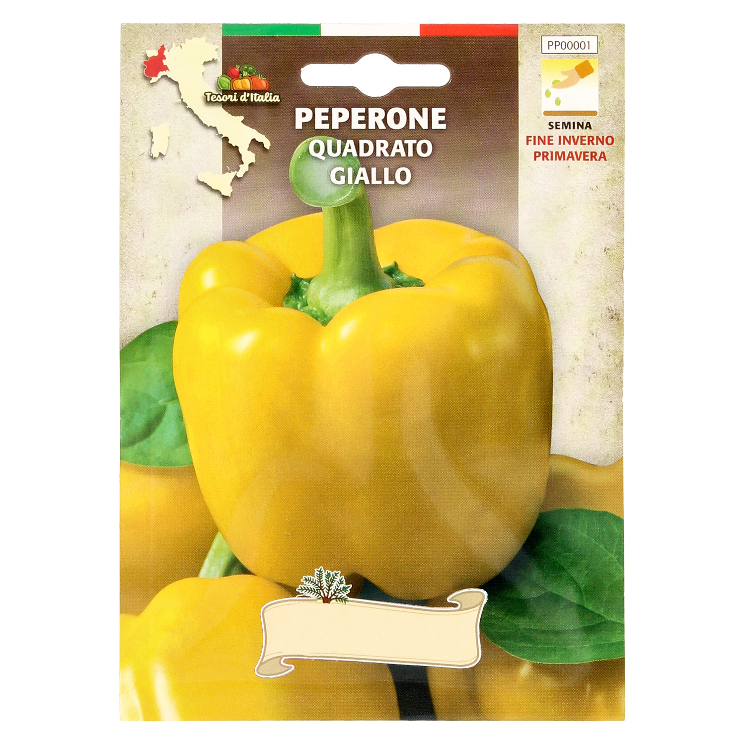 Semillas Pimiento Amarillo Cuadrado (1,5 gramos) Semillas Verduras, Horticultura, Horticola, Semillas Huerto,