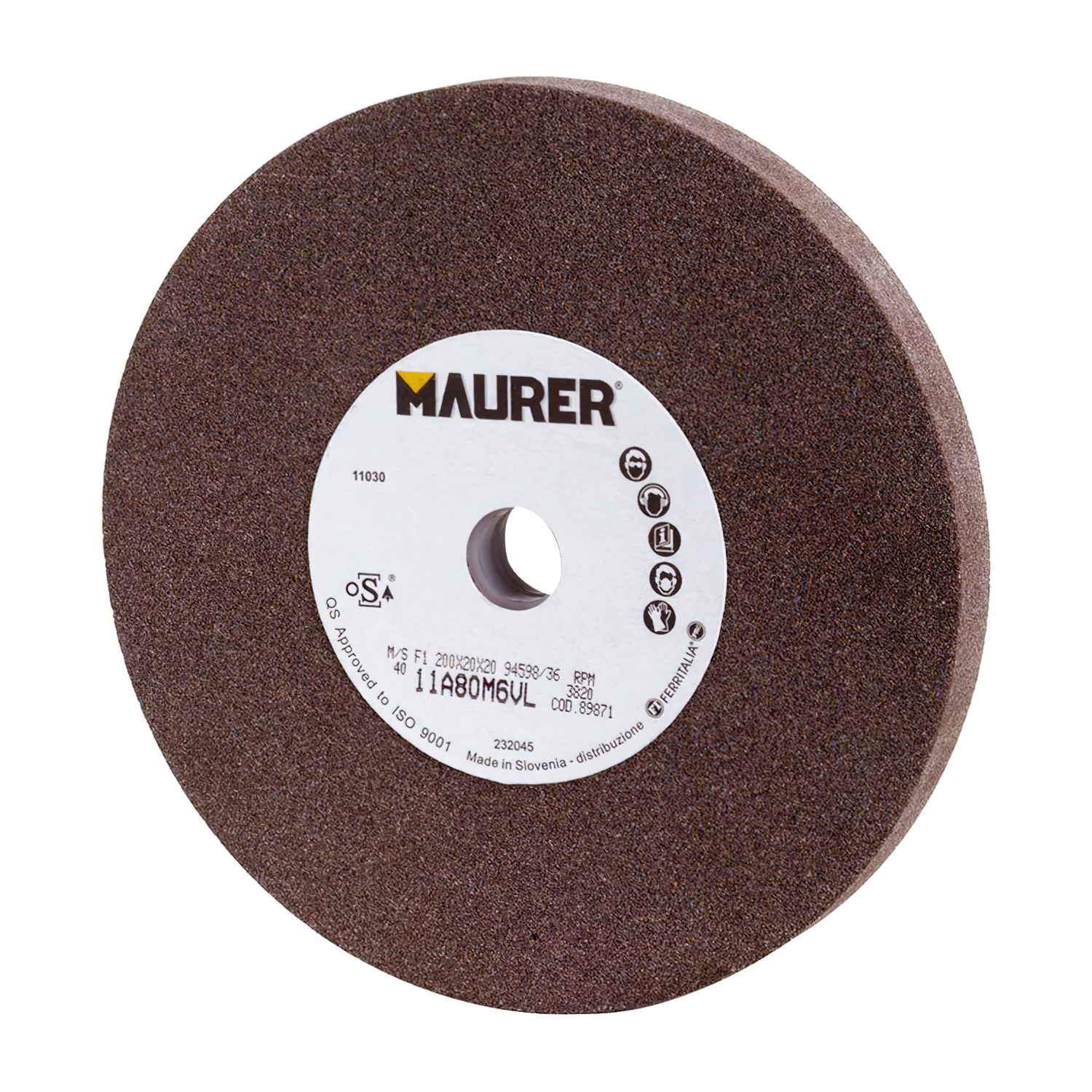 Muela Maurer Corindon 200x25x20 mm, Grano 60
