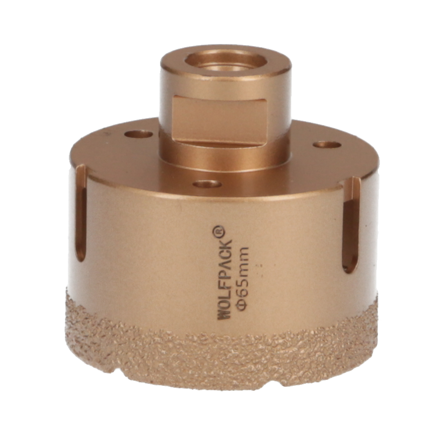 Corona Diamante Para Amoladora  65 mm, Conexin Rosca M14, Corte Seco
