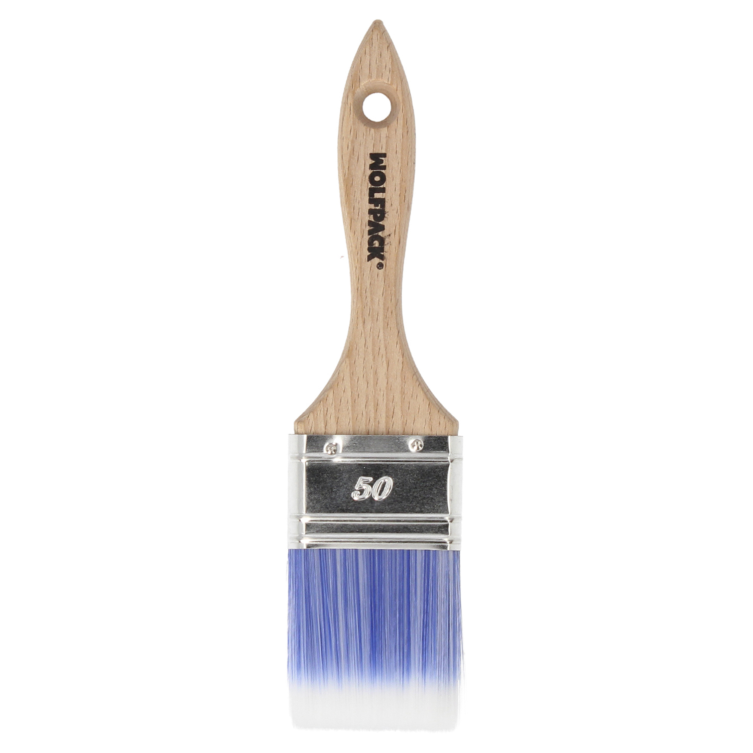 Paletina Profesional Plus Ancho 50 mm, Cerdas Sintenticas PBT, Mango Madera Haya Ergonomico, Brocha Pintor, Pincel Pintura