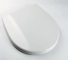 TAPA WC DUROPLAST REDONDO HERRAJE INOX. BLANCO