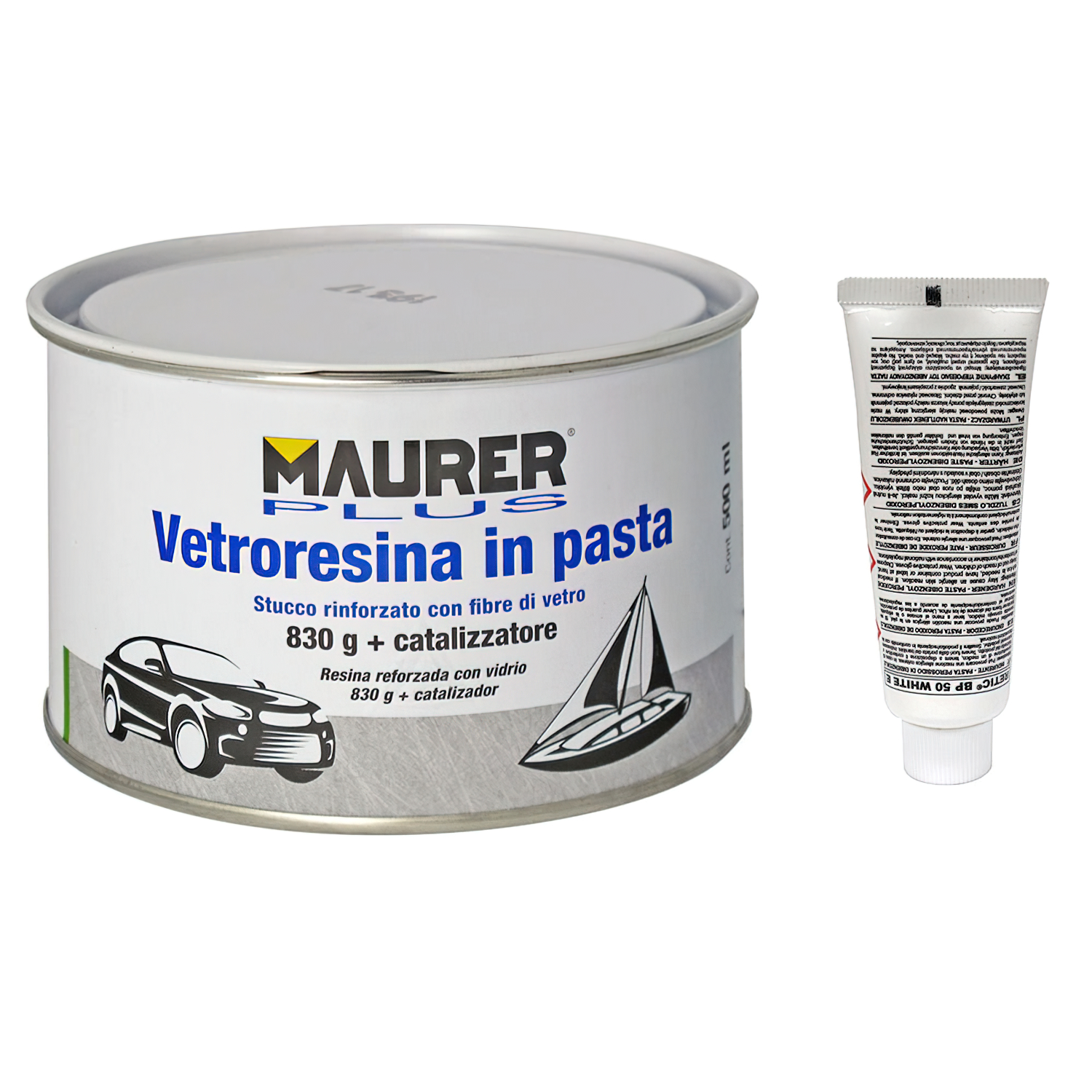 Masilla Fibra Vidrio 500 ml, (Con Endurecedor)